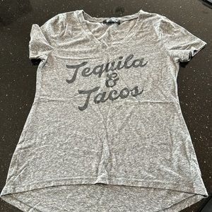 Signorelli short sleeve t shirt. V neck Tacos & tequila